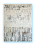 Pure Patina – Light VI, abstract painting in light and earthy tones, layered surface