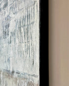 Pure Patina – Light VI detail, textured surface with soft contrasts, mineral tones and traces of ash