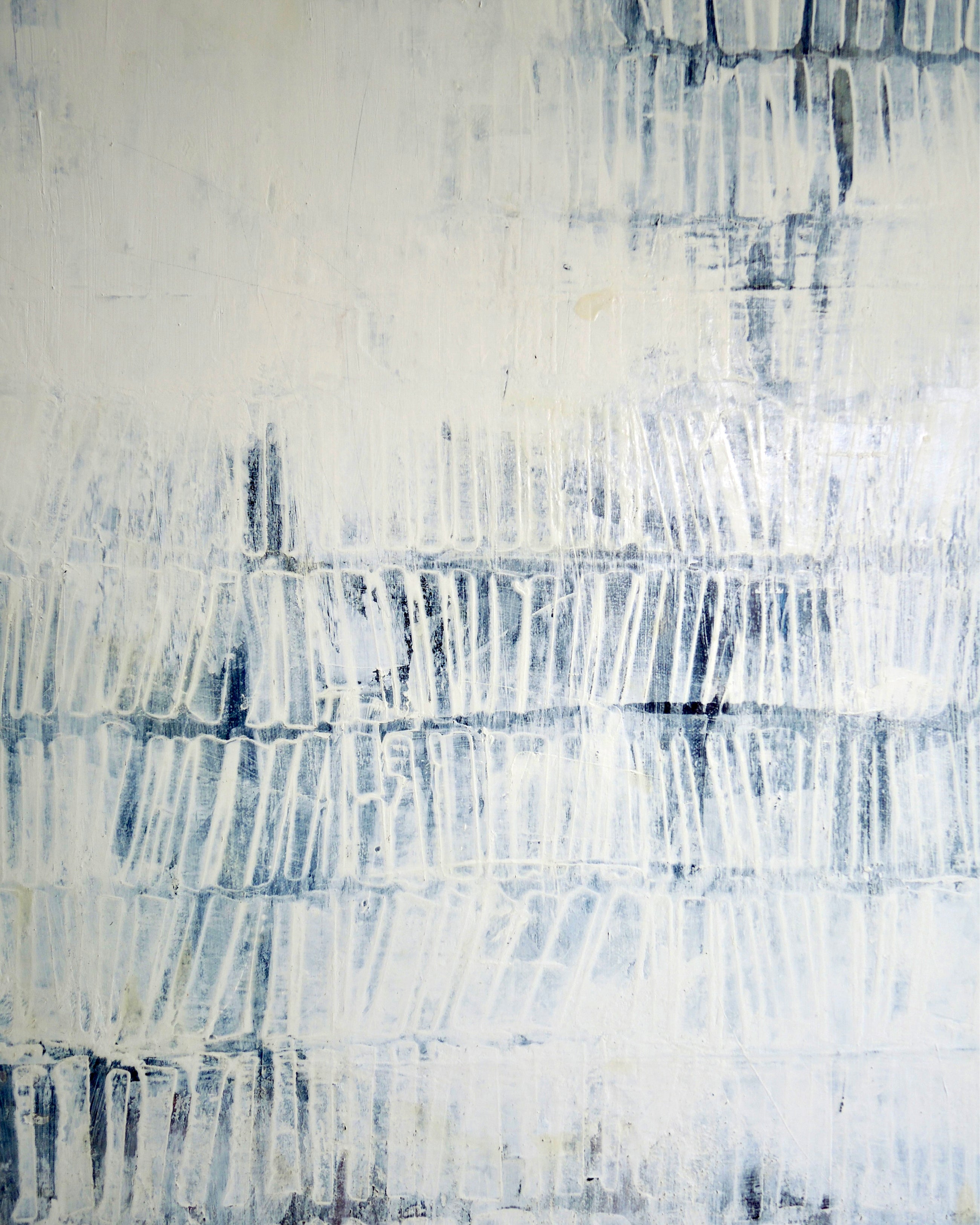 Detail of Pure Patina Light I showing layered egg tempera texture and subtle tonal variations